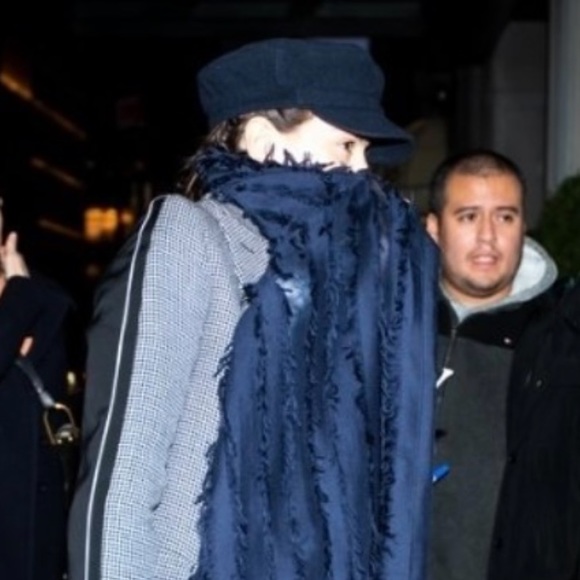 KIN The Label Navy Blue Cashmere Breton Cap Captain’s Hat Small Head Size - Picture 6 of 6